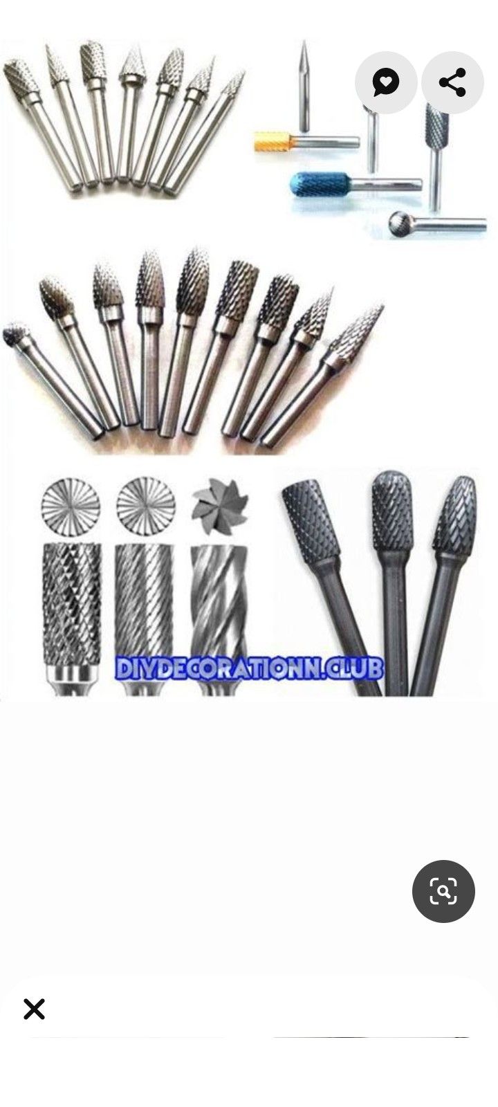 an assortment of different types of screws and other tools are shown in this image