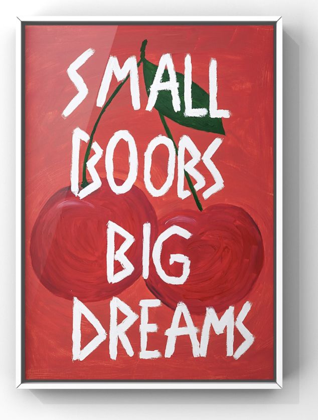 a painting with the words small doors, big dreams on it