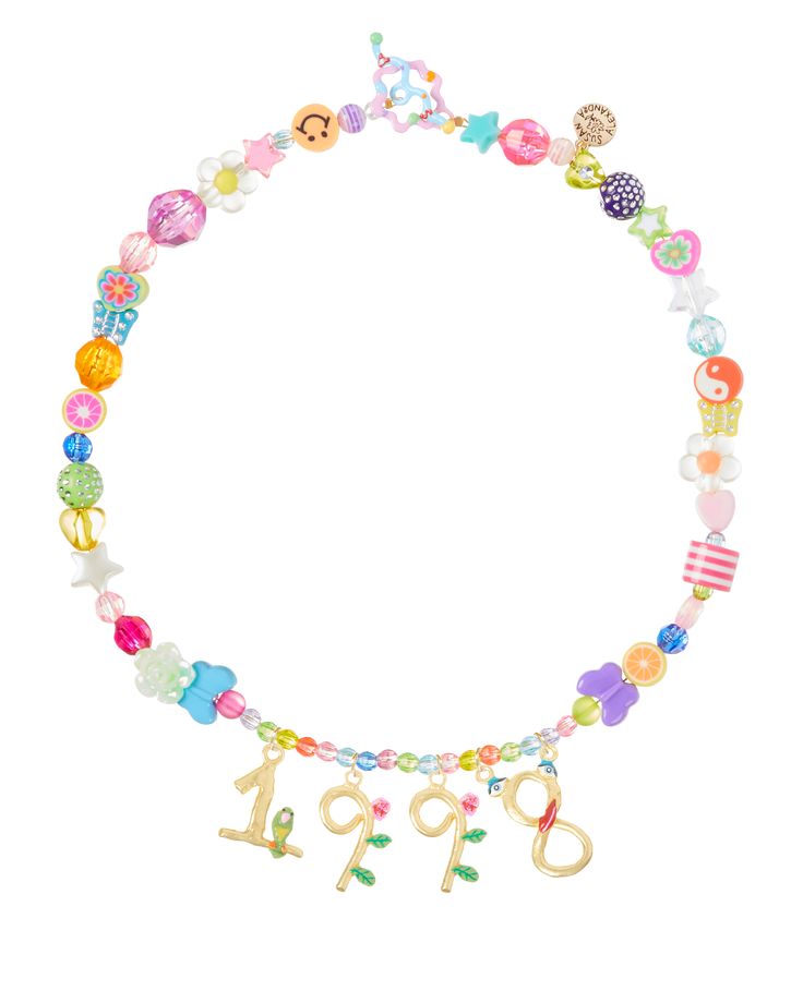 Ok, so this necklace is fun! And weird! Dare we say "kooky?" Each one is comprised of a jumble of beads - fruits, hearts, animals, faceted and miscellaneous. How It Works: Choose what letters, numbers, symbols (or both) you want on your necklace. It could be your initials, name, area code, lucky number, you name it! Then select the number of letters/numbers you want and type them into the textbox below. See letter, number and symbol selections by clicking the right arrow. Hand enameled bronze le Pie Breakfast, Spaghetti Meatballs, Matzo Ball Soup, Food Necklace, Italian Sub, Numbers Symbols, Number Necklace, Area Codes, Spaghetti And Meatballs