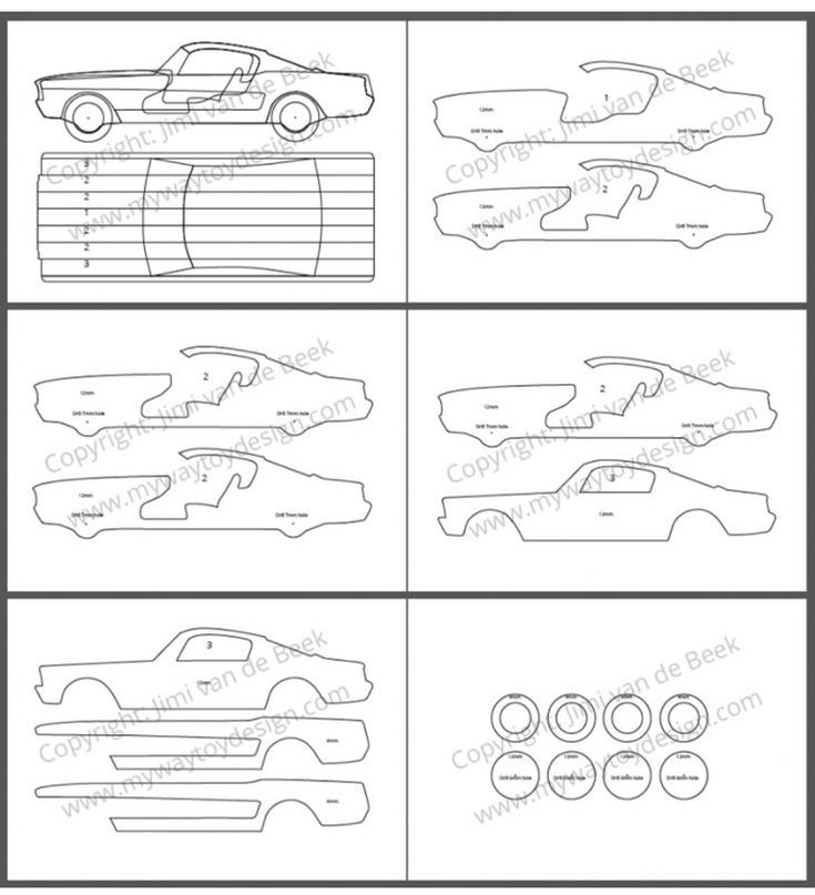 four different cars that can be used to learn how to draw them in the style of paper