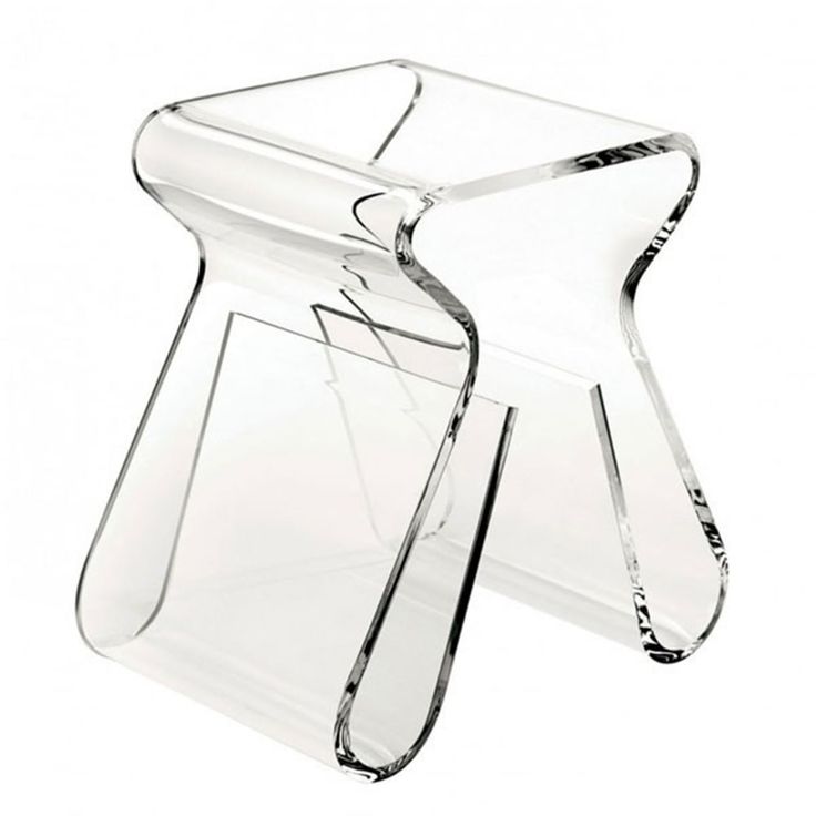 a clear glass vase sitting on top of a table