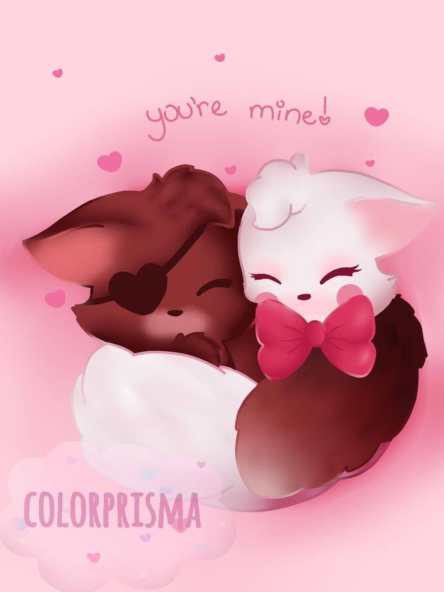 two cats cuddling together with the caption you're mine colorrisma