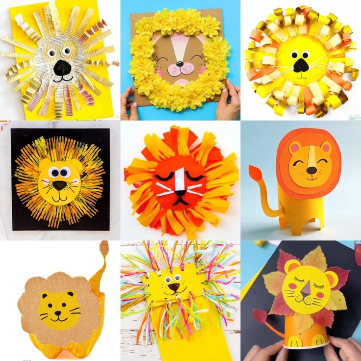 lion crafts for kids that are easy to make and great for the classroom or home