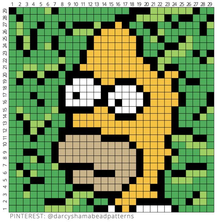 a pixellated image of homer from the simpsons