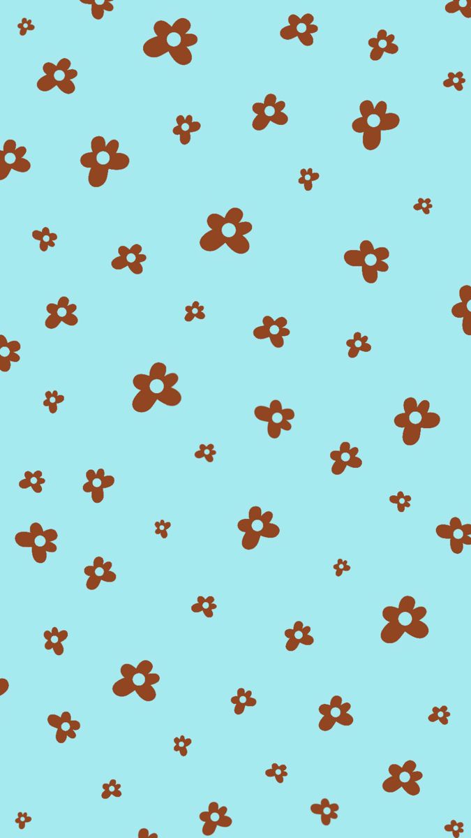 a blue background with brown mickey mouses on it