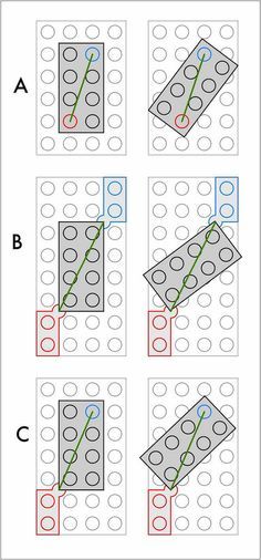 the diagram shows how to draw an object with dots and lines in order to make it look