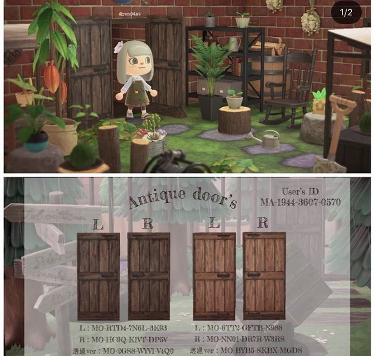 an animal crossing game is shown in two different screens