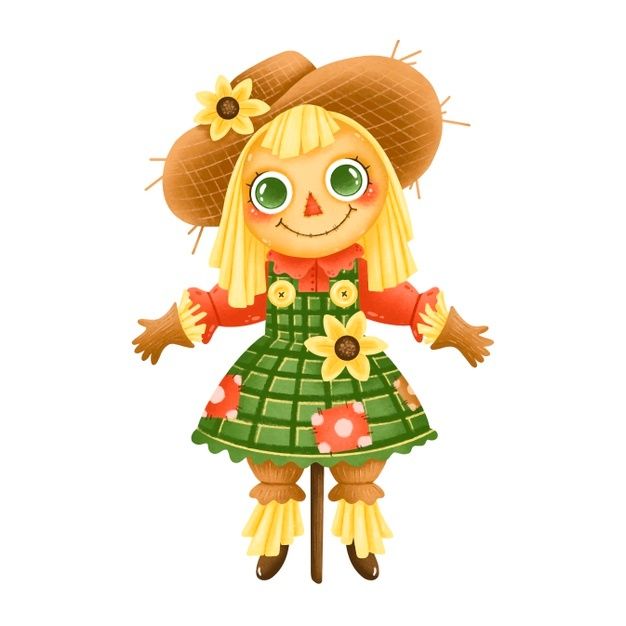 Illustration of a cute cartoon farm scar... | Premium Vector #Freepik #vector #vintage #hand #character #cartoon Scarecrow Pictures, Girl Scarecrow, Ladybug Baby Shower, Cartoon Monkey, Fall Scarecrows, Character Cartoon, The Cartoon, Wreath Supplies, Cartoon Girl