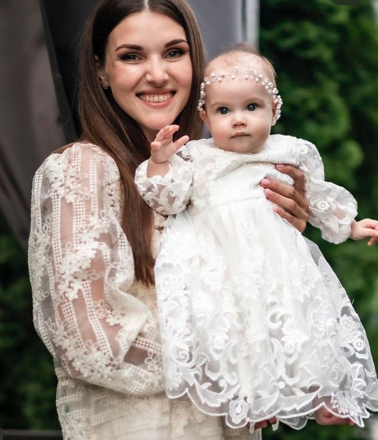 Dear customers❤  This is a christening gown with long skirt.  The colour of the dress is white. Fabric-natural white cotton and floral white lace. The price is only for the dress. You may order also matching accessories : bonnet, headband, booties. *Here is a link for white headband: https://www.etsy.com/listing/1705159865/baby-baptism-headband-baptism-headband?click_key=a5568fa4ebe2c940a0f36f65cac67179cbc01927%3A1705159865&click_sum=375df854&ref=shop_home_active_1&frs=1&sts=1 *matching white bo Off White Lace Dress For Baptism, Off-white Lace Dress For Baptism, White Lace Dress For Baptism In Spring, White Lace Dress For Spring Baptism, Off White Lace Dress For First Communion, White Lace Baptism Dress For Spring, Cream Lace Dress For First Communion, Elegant Off White Lace Baptism Dress, Cream Lace Dress With Lace Trim For Baptism