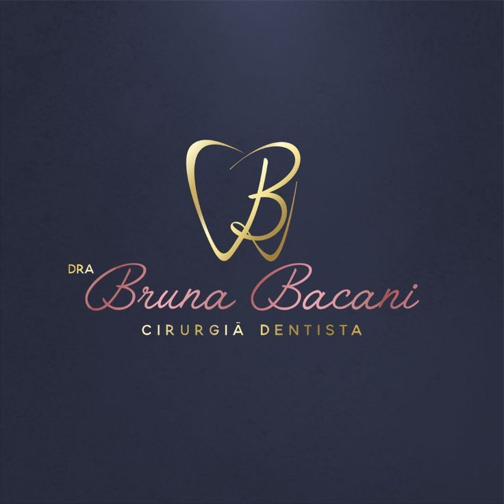 the logo for dra bruna bacani, a dentist's office