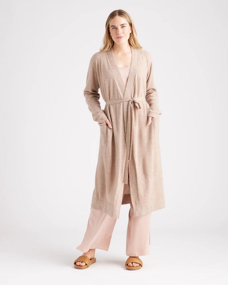 Cashmere Robe | Quince Cashmere Robe, 100 Grade, Soft Robes, Cashmere Outfits, Fast Company, Cashmere Sweater Women, Cashmere Wrap, Womens Cashmere, Just Run