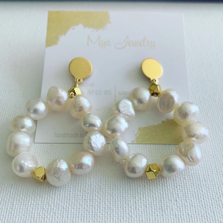 Handmade Fresh Water Pearls Earrings Handmade Adjustable Pearl White Earrings, White Teardrop Hoop Earrings As Gift, Handmade Minimalist White Pearl Earrings, Handmade White Minimalist Pearl Earrings, Minimalist Handmade White Pearl Earrings, Everyday White Pearl Drop Earrings, Handmade Pearl White Minimalist Earrings, Handmade Minimalist Pearl White Earrings, White Pearl Hoop Earrings Gift