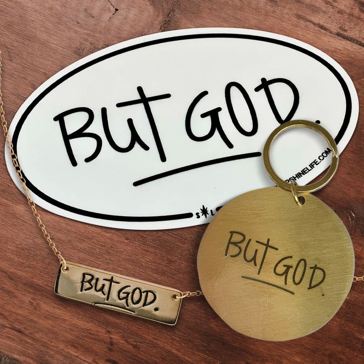 One of our best sellers can now be combined with this sweet keychain and sticker for a sweet deal. Save up to 10% off full price when purchased all together!“But God” is the promise of continuation in our journey, carrying us from brokenness to beauty; the promise that He works EVERYthing together for good. Romans 8:28Sterling Silver or 14k Gold But God tag measures approx 1" wide by 0..25" tall. Adjustable 16" - 18" sterling cable chain.Brass Key Chain 2" diameter w/1" ringSticker 5 x 3" 14k Stamped Cross Pendant Necklace As Gift, 14k Stamped Cross Necklace For Gift, Spiritual 925 Stamped Crucifix Necklace, Chain Sticker, Keychain Bundle, Verse Necklace, God Necklace, Bible Verse Keychain, Stamped Metal