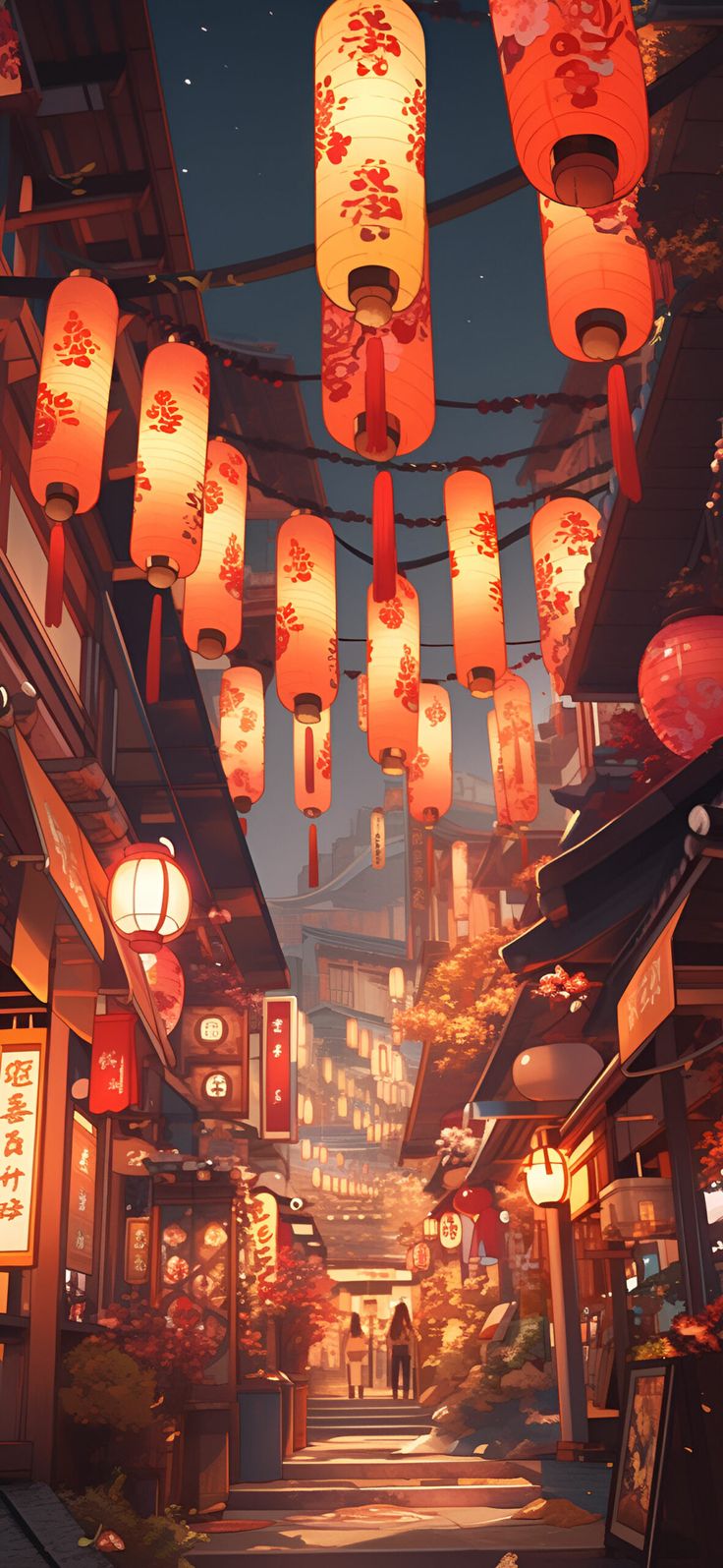 Lofi Aesthetic Wallpaper Computer, China Town Art, Japanese Pop Art, Wallpaper Estetika, Wallpaper Homescreen, Big Wall Art, Backgrounds Aesthetic, View Wallpaper, Lit Wallpaper