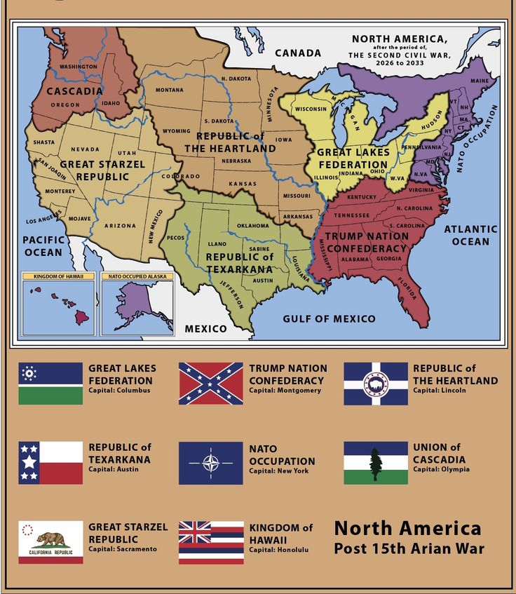 the united states with flags and map in brown frame stock photo - 1307982