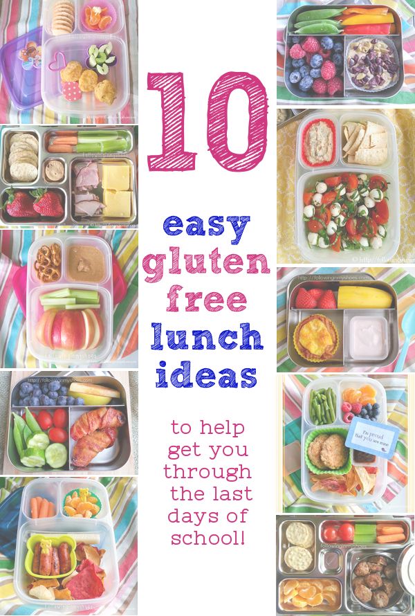 the cover of 10 easy gluten - free lunch ideas is shown in pink