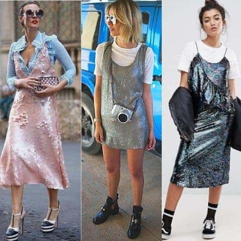 28 combos! How to wear a sequin dress casually? Styling Sequin Dress, Sequin Dress With Boots, Sparkly Dress Outfit, Sequins Outfit, Sequin T Shirt Dress, Sequin Dress Outfit, Sequin Shirt Dress, Sequin Tshirt, Dress Layering