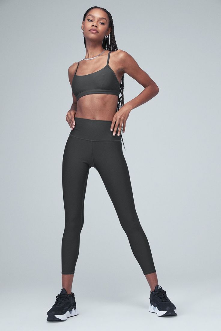 Prepare to breeze through hot yoga in the 7/8 High-Waist Airlift Legging, an update to the popular full-length version. Made from our micro-performance double-knit Airlift fabric, it has a second-skin fit and feel and sculpts and smooths like no other. Hits perfectly at the ankle on petites and pairs great with sneakers. Second-skin fit and feel Engineered to lift, sculpt, contour and smooth 4-way-stretch fabric for a move-with-you feel Wear-tested by our in-house team for the perfect fit 7/8 Hi Casual High-waist Activewear By Alo Yoga, Alo Yoga Seamless High-stretch Activewear, Compressive Versatile Activewear By Alo Yoga, Alo Yoga Activewear With Built-in Shorts For Yoga, Alo Yoga 4-way Stretch Leggings For Pilates, Alo Yoga, Hot Yoga, 4 Way Stretch Fabric, Double Knit