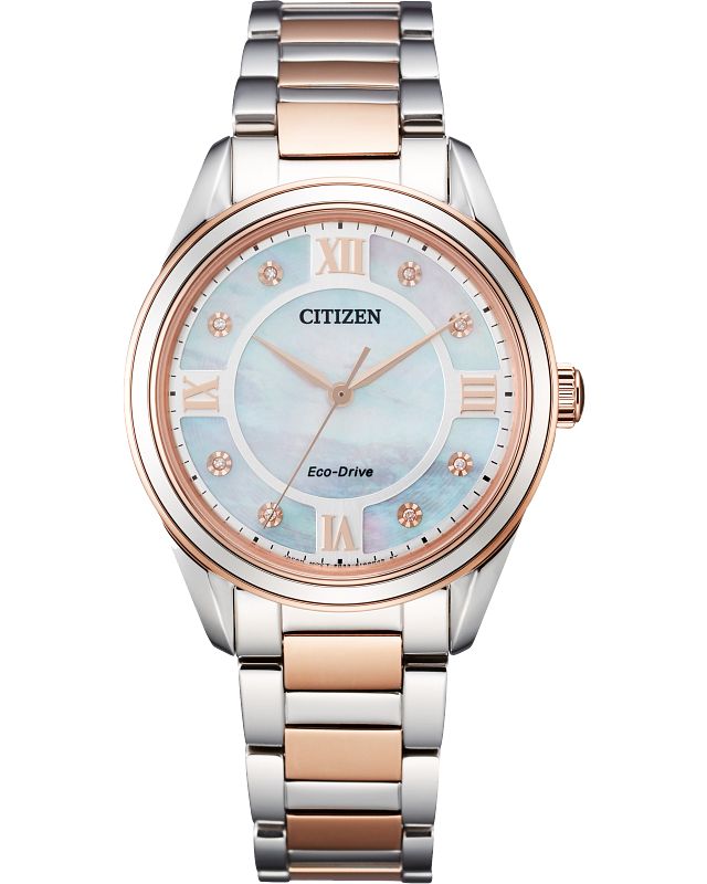 Arezzo | Citizen Diamond Watches Women, Pink Watch, Jared The Galleria Of Jewelry, Rose Tone, Citizen Watch, Citizen Eco, Eco Drive, Two Tone Watch, Women's Watch