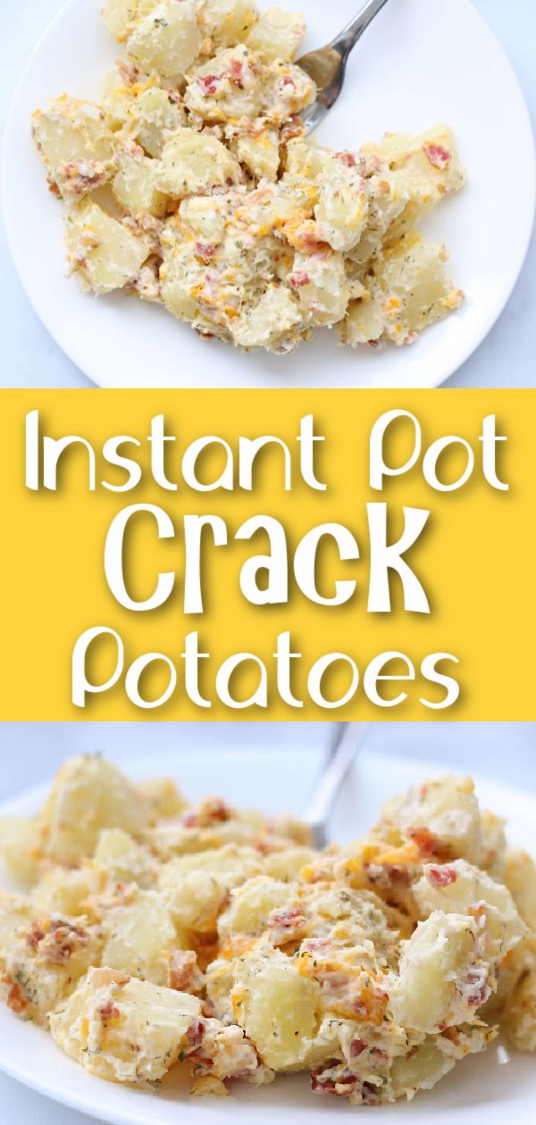 Easy 5 ingredient potatoes made fast in the Instant Pot! Side Dishes Instant Pot, Instant Pot Potatoes, Cream Potatoes, Potatoes Instant Pot, Sour Cream Potatoes, Healthy Green Beans, Buttered Cabbage, Cookout Side Dishes, Bbq Side Dishes