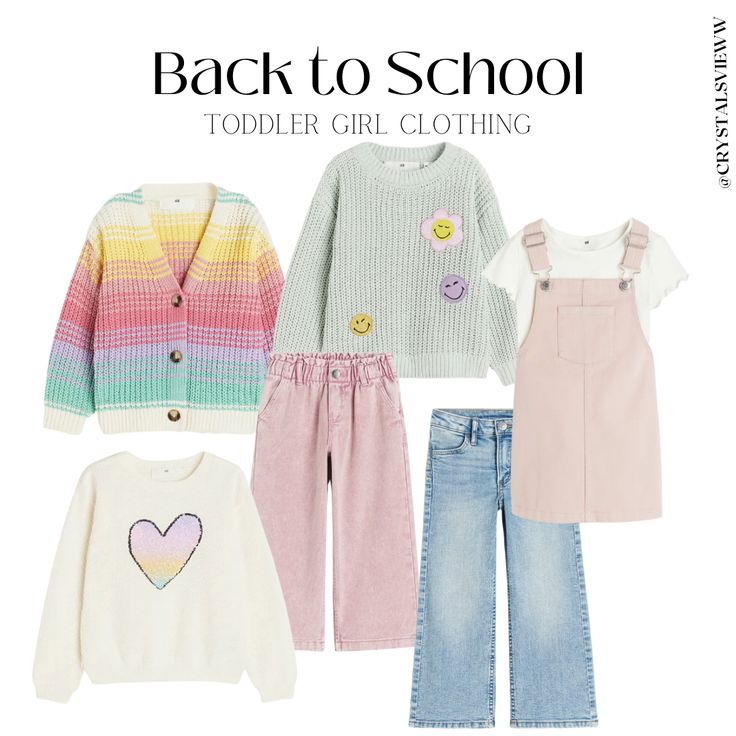 Back to school toddler girl outfits 🌸✨ h&m girl clothes, girl cardigan, girl jeans Toddler Girl Cardigan, M Girl, Paper Bag Jeans, Girl Cardigan, Girl Jeans, Toddler Sweater, Clothes Girl, Girls Cardigan, Back To School Outfits