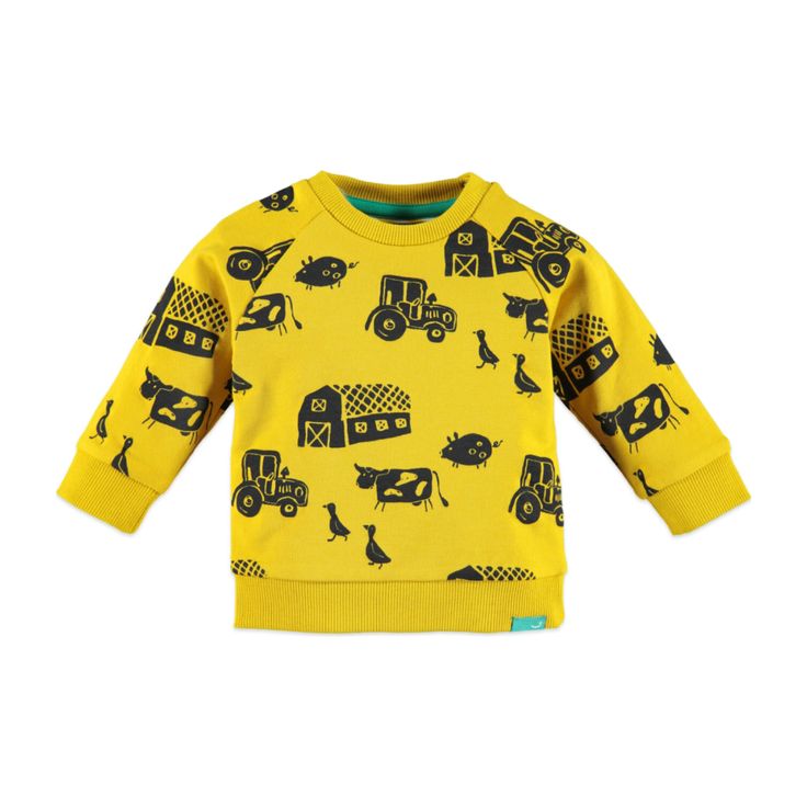 18mo Playful Cartoon Print Sweatshirt For Playtime, Fleece Long Sleeve Sweatshirt For Playtime, Playful Sweatshirt For Spring Playtime, Playful Sweatshirt With Cartoon Print For Playwear, Long Sleeve Fleece Sweatshirt For Playtime, Playful Winter Sweatshirt For Playwear, Playful Cartoon Print Sweatshirt For Playwear, Playful Winter Tops With Ribbed Cuffs, Playful Fleece Sweatshirt With Cartoon Print