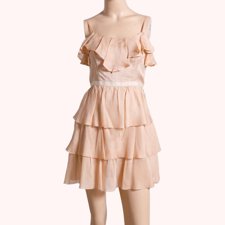 Topshop Pink Ruffled Silk Sleeveless Dress - Excellent Condition, New With Tags - Pink Fabric - Spaghetti Strap With Scoop Neck - Mini Length - Ruffled, Accentuated Waist - Zipper Closure In The Back - Main: 100% Silk; Lining: 100% Acetate - Size Small Pink Ruffled Straps Dress Feminine Style, Sleeveless Flirty Ruffle Dress For Spring, Flirty Sleeveless Ruffle Dress For Spring, Pink Strapless Sleeveless Dress For Spring, Summer Feminine Ruffle Dress With Spaghetti Straps, Pink Sleeveless Dress With Spaghetti Straps For Brunch, Feminine Ruffle Dress With Spaghetti Straps For Summer, Feminine Spaghetti Strap Ruffle Dress For Summer, Pink Flowy Sleeveless Party Dress