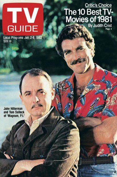 the tv guide magazine cover with two men