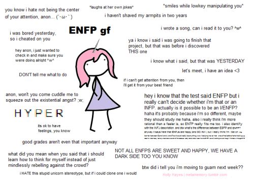 Enfp As A Girlfriend, Enfp T Personality Types, Enfp Gf, Intj And Enfp Relationship, Enfp Girlfriend, Enfp Meme, Enfp Things, Unreliable Narrator, Enfp And Infj