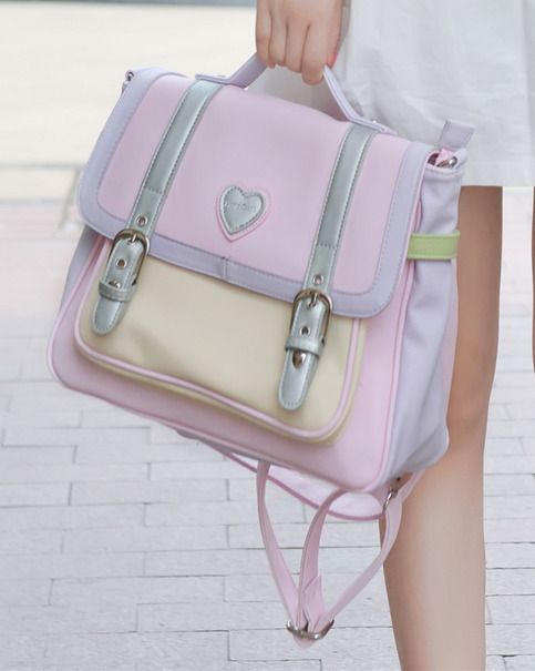 Material:+PU;  Size:+31.5+*+22.5+*+14.5+cm,+ A4+paper+and+iPad+could+be+put+in;+shoulder+belt+is+a… Cute Satchel Backpack With Large Capacity, Harajuku Style Backpack For Everyday, Harajuku Style Rectangular Backpack For Everyday Use, Cute Large Capacity Purple Backpack, Harajuku Style Satchel Backpack For Everyday Use, Cute Large Capacity Standard Backpack, Large Capacity Cute Backpack, Harajuku Satchel Backpack For Everyday Use, Cute Large Capacity Shoulder Backpack