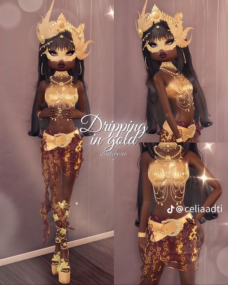 Fansty Outfit Dress To Impress, Your Culture Dress To Impress America, Dti Outfit Dripping In Gold Theme, Di Crystal Fascination, Di Dripping In Gold, Dress To Impress Dripping In Gold Theme, Dripping In Gold Outfit, Dress To Impress Ariana Grande, Favourite Item Dress To Impress