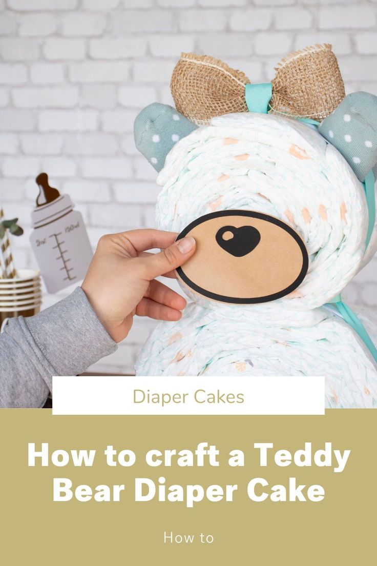 how to craft a teddy bear diaper cake for baby's first birthdays