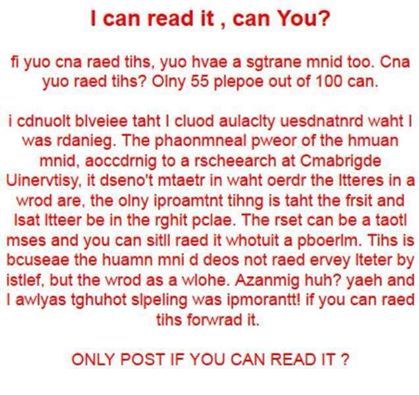 a red and white sign that says, i can read it, can you?