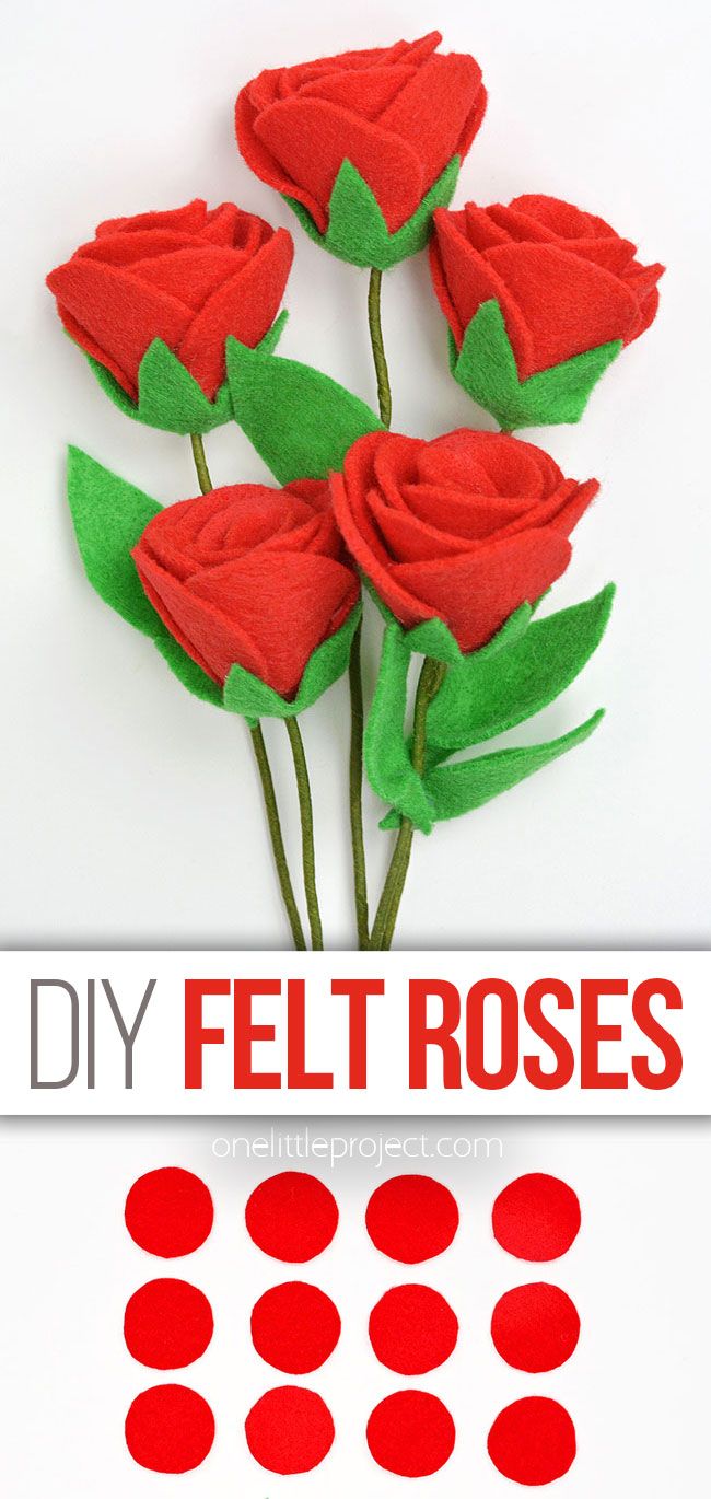 DIY Felt Roses | How to Make an Easy Felt Rose Simple Crafts For Adults Diy, Easy Felt Crafts No Sew, Felt Paper Flowers, Rose Crafts For Kids, Felt Flowers Diy Easy, Easy Felt Crafts For Kids, Felt Roses Diy, Paper Roses Diy Easy, No Sew Felt Crafts