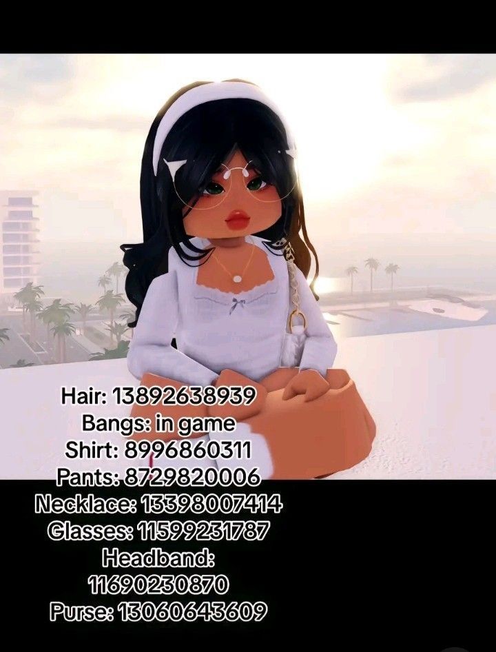 Eyelash Berry Avenue Codes, Black Hair Outfit Codes Berry Ave, Roblox Rp Outfit Codes, Berry Avanue Codes Outfit Realistic, Berry Codes, Pic Code, Roblox Clothing, Avatar Picture, Roblox T Shirts