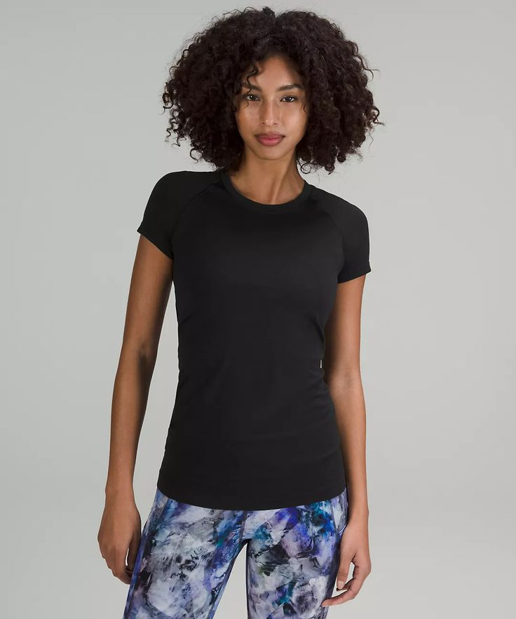 Swiftly Tech Short-Sleeve Shirt 2.0 | Women's Short Sleeve Shirts & Tee's | lululemon Lululemon Swiftly Tech Short Sleeve, Swiftly Tech Short Sleeve, Lululemon Swiftly Tech, Lululemon Swiftly, Black Lululemon, Short Sleeve Shirt Women, Swiftly Tech, Back Women, Lululemon Women