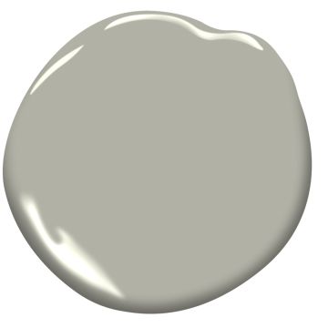 a white paint with a light gray color on the top and bottom, it looks like an oval shape