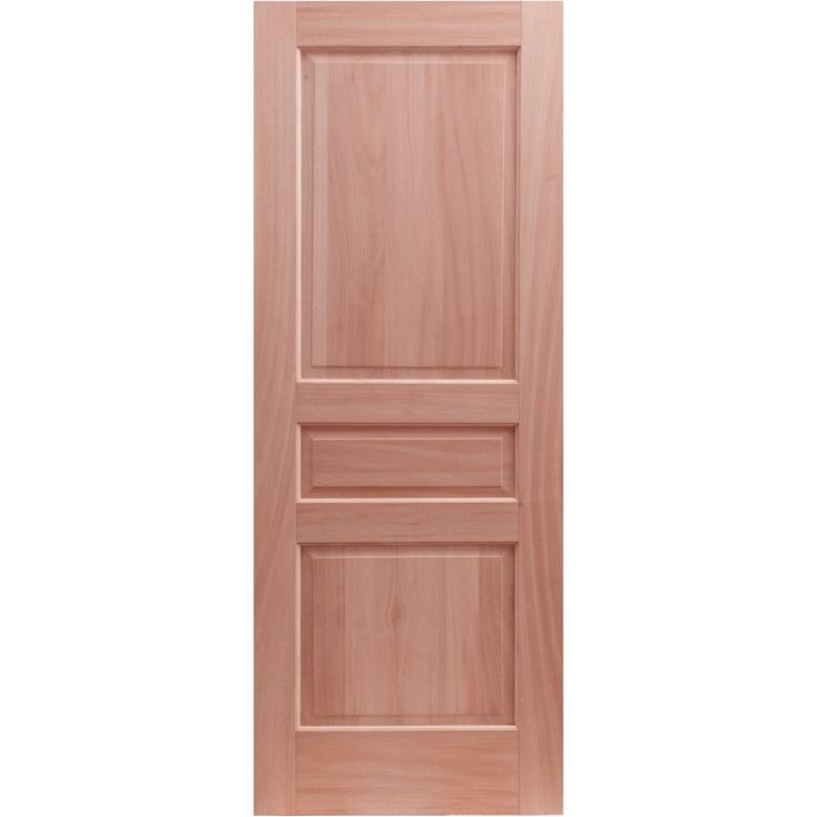 a wooden door on a white background