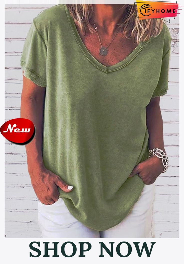 Women Short Sleeve Paneled Cotton Casual T-shirts Swim Suits, Linnet, Boho Stil, Sleeves (women), Solid Tops, Belleza Natural, Fashion Colours, Shop Blouses, Styl Vintage