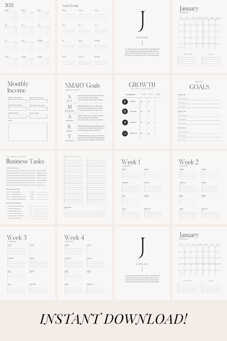 an info sheet with the words instant download on it, including numbers and symbols