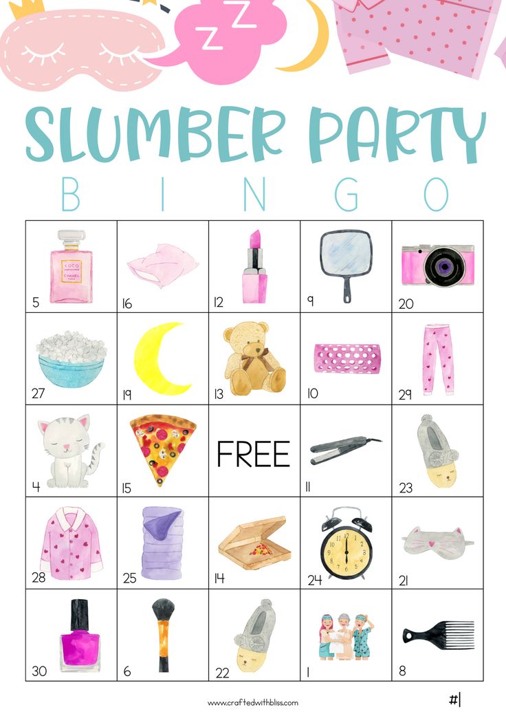 a printable summer party bingo game with lots of things to play on it and the words