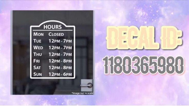 an image of the hours and hours on a sign in front of a purple background