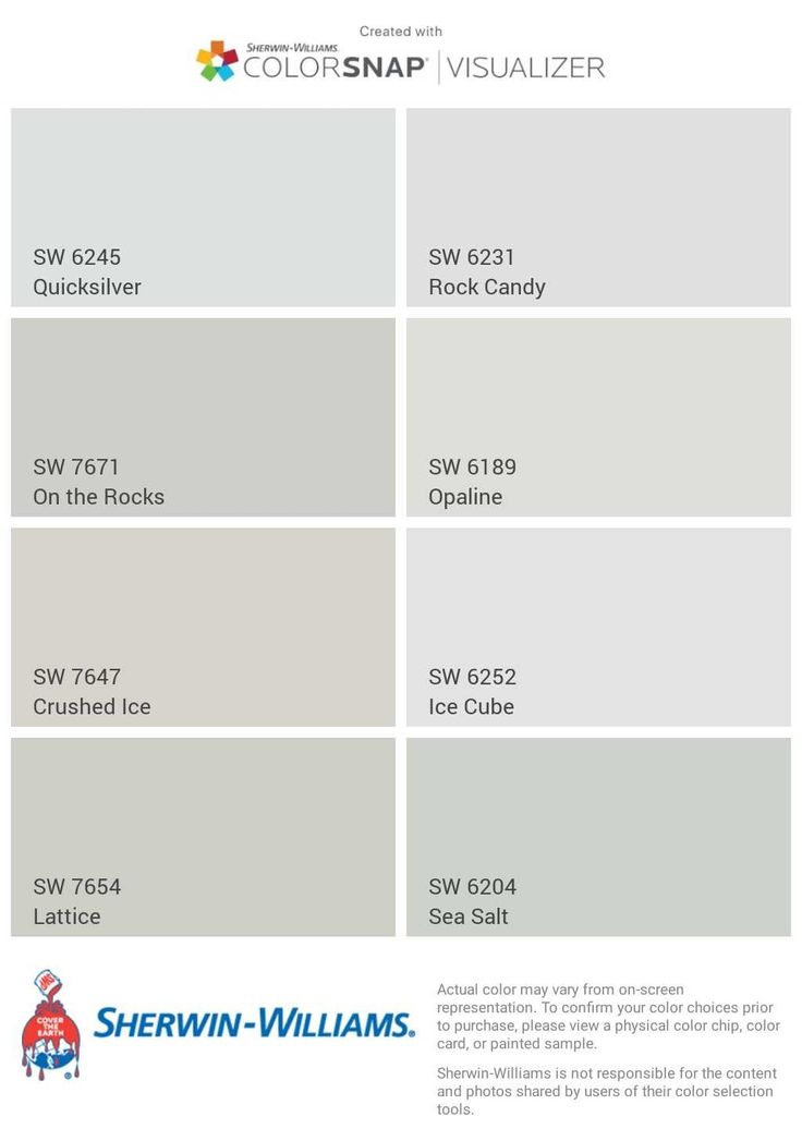 the color scheme for sherwinn's new paint colors, including gray and white