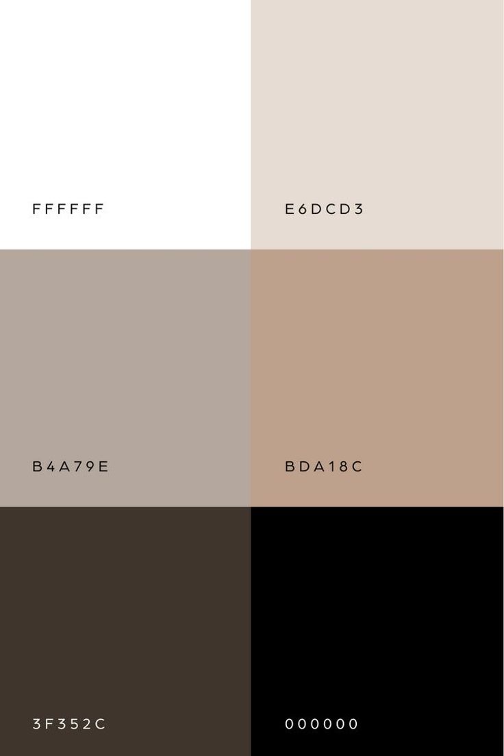 the color scheme is neutral and black, white, brown, beige, and grey