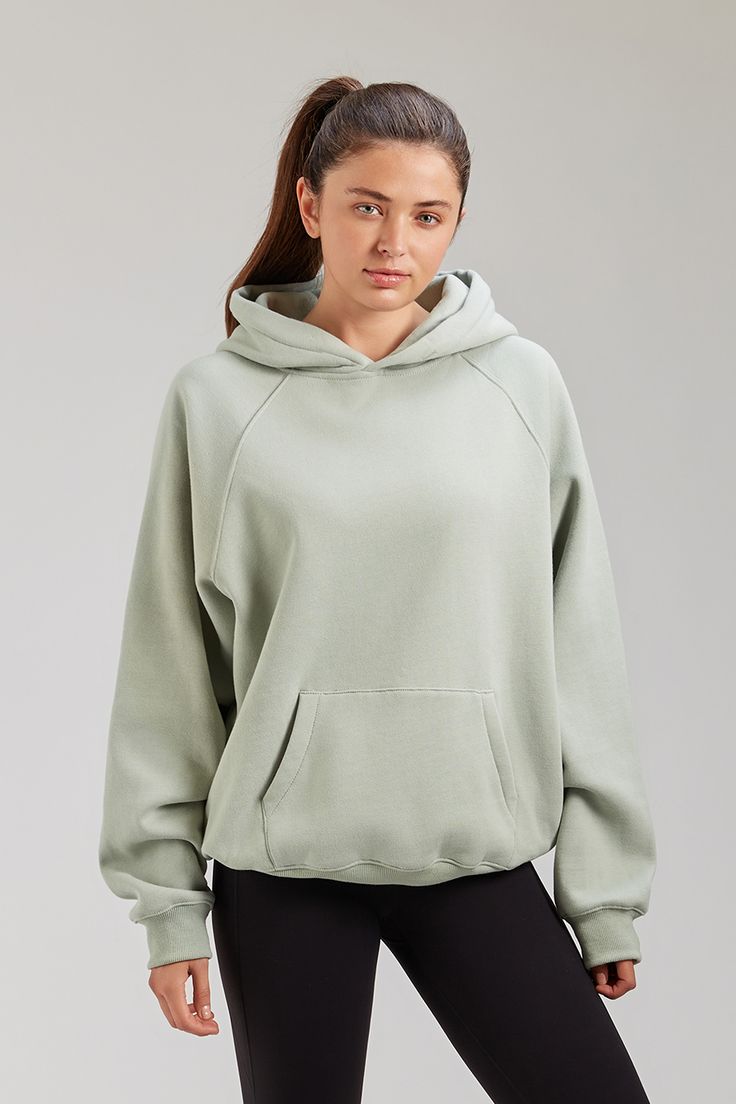 Premium Comfort: Crafted from 70% cotton and 30% polyester, this lightweight women's hoodie feels ultra-soft against the skin, making it perfect for casual wear or activewear activities. Versatile Design: Featuring a hooded long sleeve and kangaroo pockets, this sweatshirt combines style with functionality, ideal for jogging, street snaps, or a cozy day at home. All-Weather Protection: Stay warm with the soft fleece interior that offers all-around protection against chilly winds, whether you're Mint Hoodie Outfit, Hoodie Womens Outfit, Basic Solid Color Relaxed Fit Hoodie, Comfortable Sweatshirt With Adjustable Hood For Loungewear, Comfortable Winter Workout Hoodie, Winter Workout Comfortable Hoodie, Comfortable Winter Workout Sweats, Comfy Relaxed Fit Hoodie With Soft Texture, Comfortable Stretch Hoodie For Fall