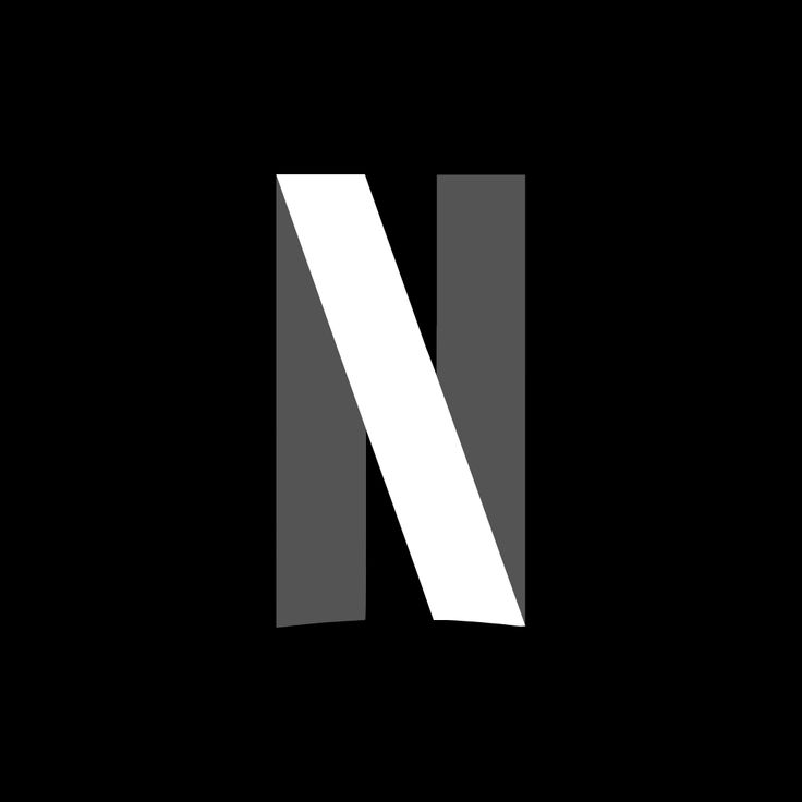 the letter n is shown in black and white