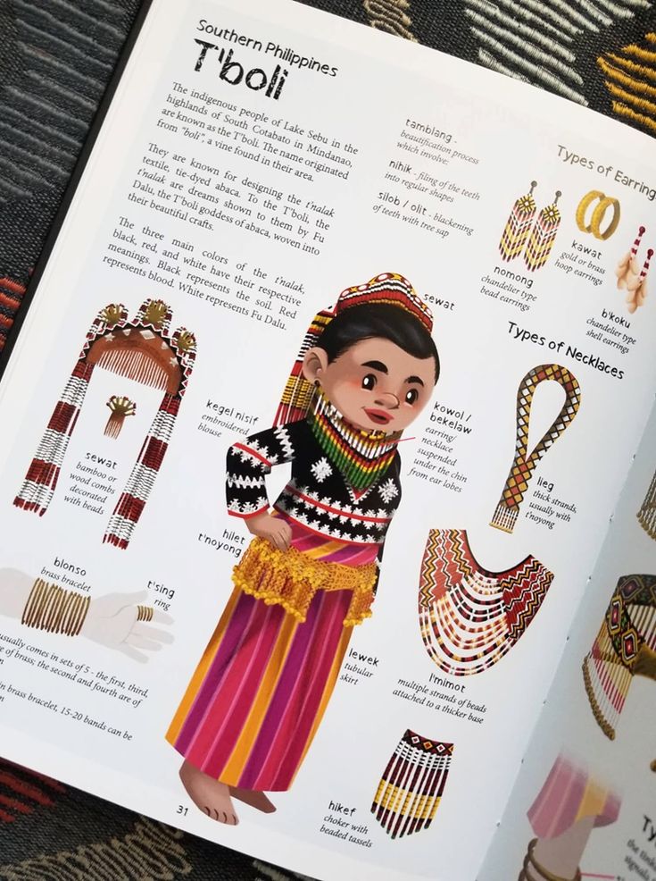 an open book with pictures of different types of jewelry on it's pages, including necklaces and bracelets