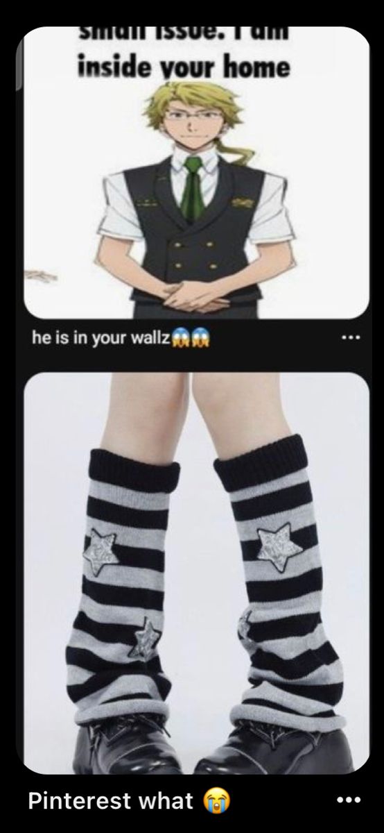 two pictures with the same person wearing socks and one has an image of him holding his hands behind his back