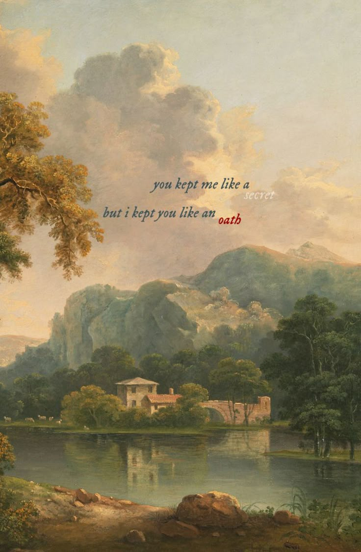 an image of a painting with a quote on it