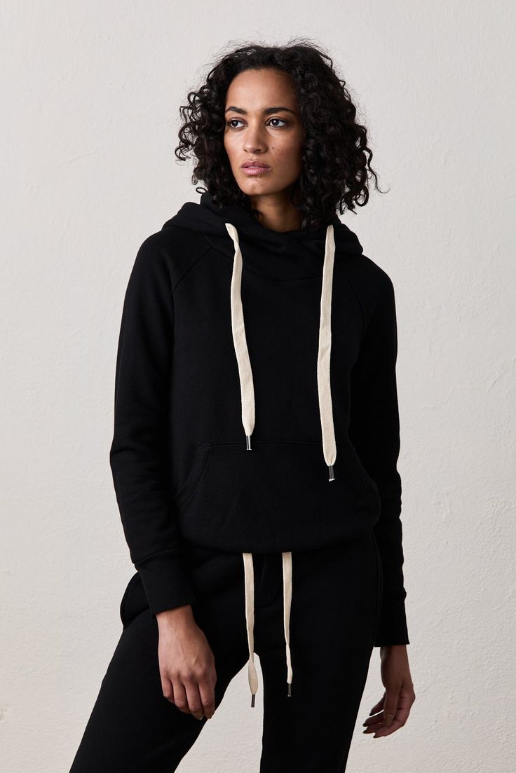 Online exclusive A Bestseller. A slim fit double hooded pullover sweatshirt with a front pocket in our classic 3 end loop back French terry. Fabric & Care: 100% Cotton Knit Machine Wash Cold Made in Los Angeles, CA Double Hooded Sweatshirt, Hooded Pullover, New Instagram, Tank Dress, Pullover Sweatshirt, French Terry, Bottoms Pants, Sweatshirts Women, Hooded Sweatshirts